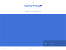 Tablet Screenshot of googlefonts.com